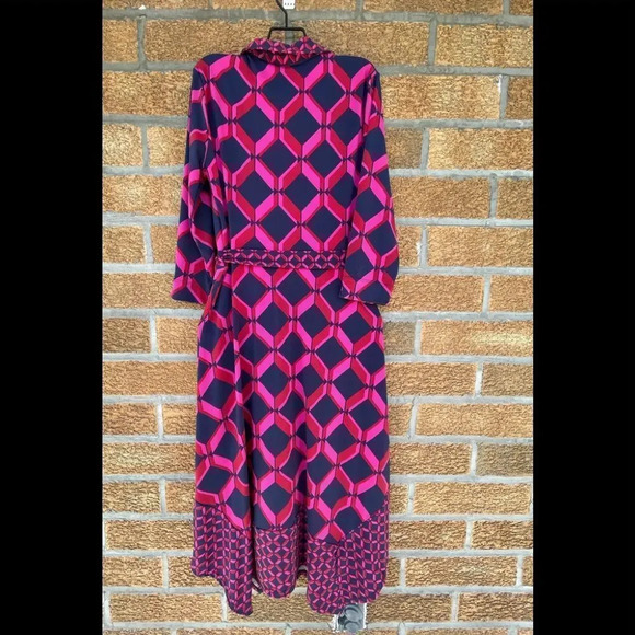 Monsoon Gabby Geo Print Shirt Dress size 8 - Picture 14 of 15